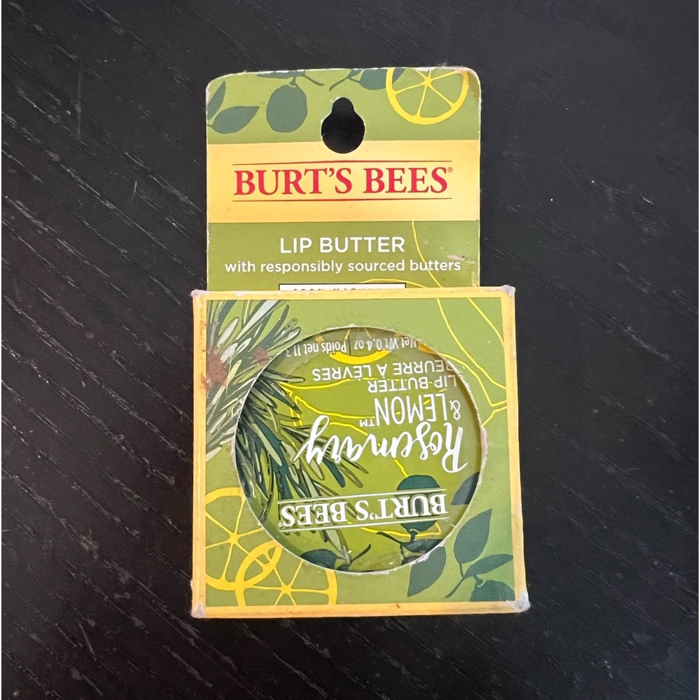 B💲3 💥 NEW Burt's Bee 100% Lip Butter Rosemary & Lemon (1322)